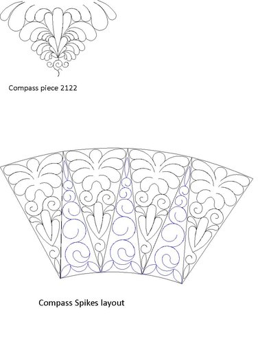 Compass Direction Pattern Print Quilt main image 0
