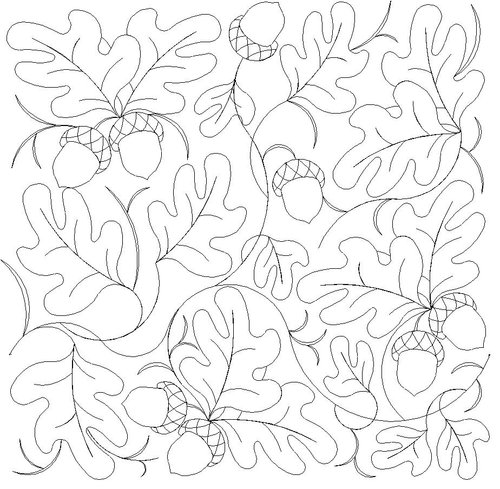 Shop Category Flowers leaves Product Oak leaves and acorns E2E Oak leaves and acorns vector seamless pattern stock vector
