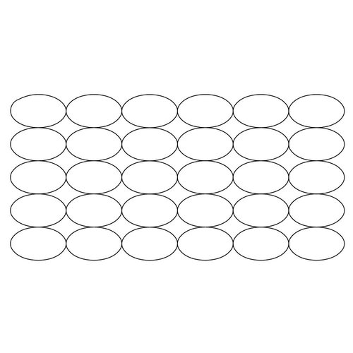 Shop | Category: Background Fills | Product: Oval fill 2 x 4 Rec