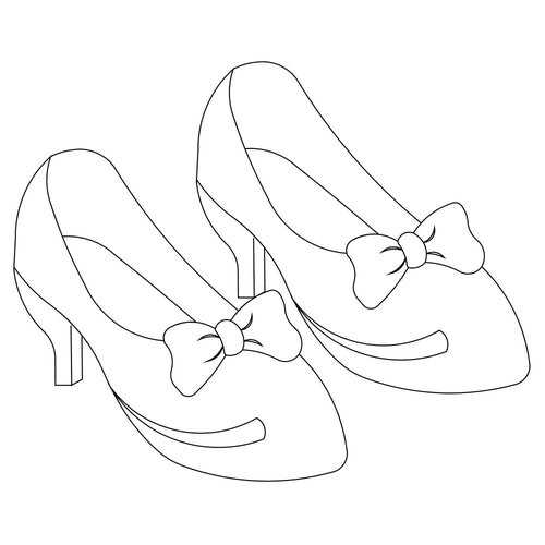 Dorothy Ruby Slippers Coloring Page Coloring Pages