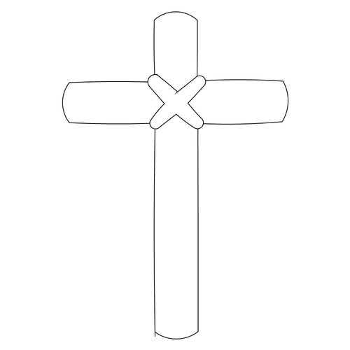 Shop | Category: Designed by Nancy Haacke | Product: Simple Cross Motif