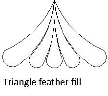 Shop | Category: Block Specific | Product: Triangle feather fill