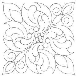 Shop | Category: Blocks | Product: Victorian Feather 9 inch Block