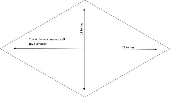 21 X 12 Diamond outline