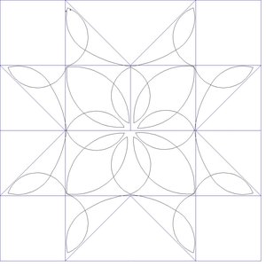 star made from all equalt squares 