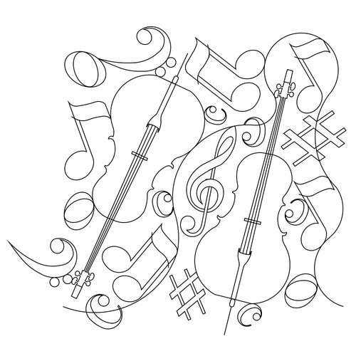 Shop | Category: Designed by Nancy Haacke | Product: Cello Music E2E