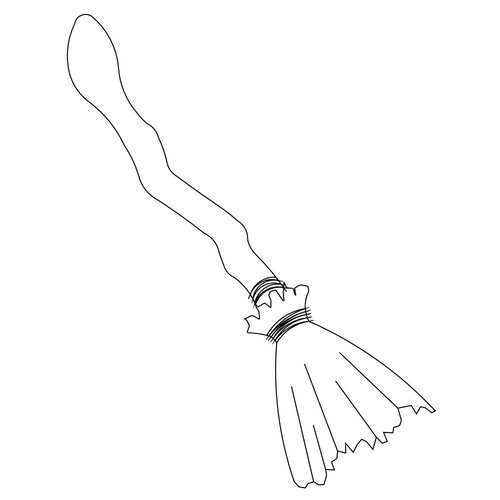 Witch Broom Template